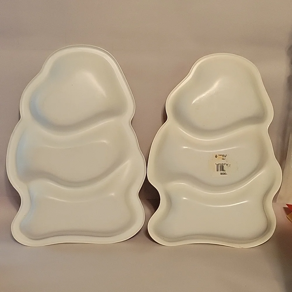 Vintage Santa Platters